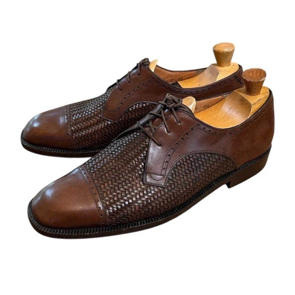 Salvatore Ferragamo Brown Leather Oxfords